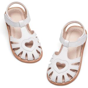 imageGINFIVE Toddler Girls Sandals Girls Toddler Sandals Little Girls Kids ShoesGg53white