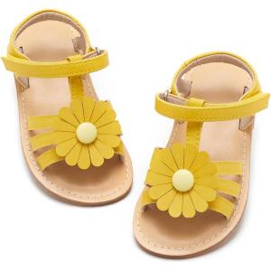 imageGINFIVE Toddler Girls Sandals Girls Toddler Sandals Little Girls Kids ShoesGn05yellow