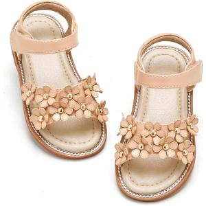 imageGINFIVE Toddler Girls Sandals Girls Toddler Sandals Little Girls Kids ShoesGn08nude