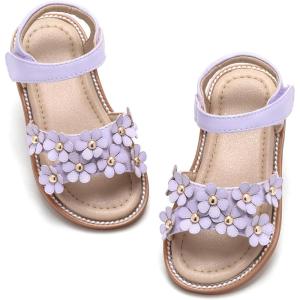 imageGINFIVE Toddler Girls Sandals Girls Toddler Sandals Little Girls Kids ShoesGn08purple