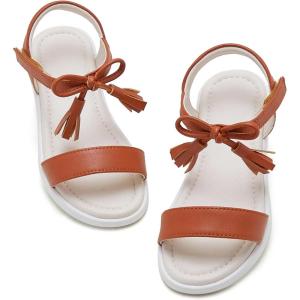imageGINFIVE Toddler Girls Sandals Girls Toddler Sandals Little Girls Kids ShoesGn11brown