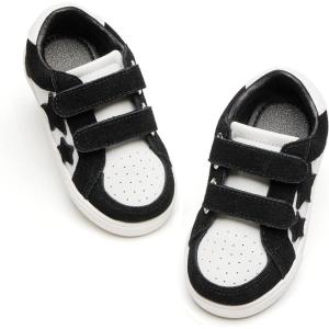 imageGINFIVE Toddler Girls Sneakers Little Girls Slip On Shoes Glitter Sneakers ToddlerGm05black