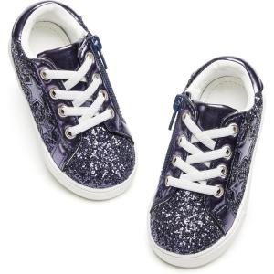 imageGINFIVE Toddler Girls Sneakers Little Girls Slip On Shoes School Sneakers ToddlerGm06blue