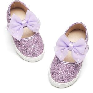 imageGINFIVE Toddler Girls Sneakers Little Girls Slip On Shoes School Sneakers ToddlerGm07purple
