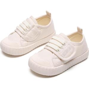 imageGINFIVE Toddler Girls Sneakers Little Girls Slip On Shoes School Sneakers ToddlerYb01white