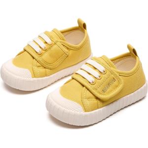 imageGINFIVE Toddler Girls Sneakers Little Girls Slip On Shoes School Sneakers ToddlerYb01yellow