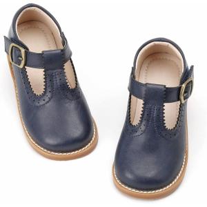 imageGINFIVE Toddler Little Girls Mary Janes Flats Girls Dress Shoes Kids ShoesGf07  Blue
