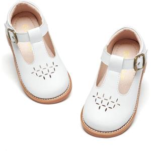 imageGINFIVE Toddler Little Girls Mary Janes Flats Girls Dress Shoes Kids ShoesGg01white
