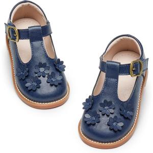 imageGINFIVE Toddler Little Girls Mary Janes Flats Girls Dress Shoes Kids ShoesGg04navy Blue