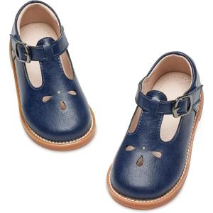 imageGINFIVE Toddler Little Girls Mary Janes Flats Girls Dress Shoes Kids ShoesGx82  Blue