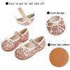 imageGINFIVE Toddler Girls Dress Shoes Little Girls Mary Janes Ballerina Flats Shoes ToddlerGf371pink