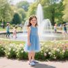 imageGINFIVE Toddler Girls Dress Shoes Little Girls Mary Janes Ballerina Flats Shoes ToddlerGf383blue