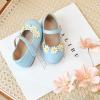 imageGINFIVE Toddler Girls Dress Shoes Little Girls Mary Janes Ballerina Flats Shoes ToddlerGf383blue