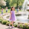 imageGINFIVE Toddler Girls Dress Shoes Little Girls Mary Janes Ballerina Flats Shoes ToddlerGf383purple