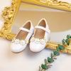 imageGINFIVE Toddler Girls Dress Shoes Little Girls Mary Janes Ballerina Flats Shoes ToddlerGf383white