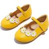 imageGINFIVE Toddler Girls Dress Shoes Little Girls Mary Janes Ballerina Flats Shoes ToddlerGf383yellow