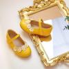 imageGINFIVE Toddler Girls Dress Shoes Little Girls Mary Janes Ballerina Flats Shoes ToddlerGf383yellow