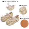 imageGINFIVE Toddler Girls Dress Shoes Little Girls Mary Janes Ballerina Flats Shoes ToddlerGf390gold