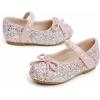 imageGINFIVE Toddler Girls Dress Shoes Little Girls Mary Janes Ballerina Flats Shoes ToddlerGf390pink