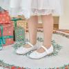 imageGINFIVE Toddler Girls Dress Shoes Little Girls Mary Janes Ballerina Flats Shoes ToddlerGf390white