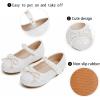 imageGINFIVE Toddler Girls Dress Shoes Little Girls Mary Janes Ballerina Flats Shoes ToddlerGf390white