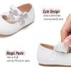 imageGINFIVE Toddler Girls Dress Shoes Little Girls Mary Janes Ballerina Flats Shoes ToddlerGg12white