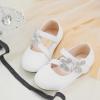 imageGINFIVE Toddler Girls Dress Shoes Little Girls Mary Janes Ballerina Flats Shoes ToddlerGg12white