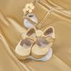 imageGINFIVE Toddler Girls Dress Shoes Little Girls Mary Janes Ballerina Flats Shoes ToddlerGn24gold
