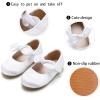 imageGINFIVE Toddler Girls Dress Shoes Little Girls Mary Janes Ballerina Flats Shoes ToddlerGn24white