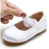 imageGINFIVE Toddler Girls Dress Shoes Little Girls Mary Janes Ballerina Flats Shoes ToddlerGn24white