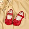 imageGINFIVE Toddler Girls Dress Shoes Little Girls Mary Janes Ballerina Flats Shoes ToddlerGn25red