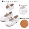 imageGINFIVE Toddler Girls Dress Shoes Little Girls Mary Janes Ballerina Flats Shoes ToddlerGn25white