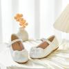 imageGINFIVE Toddler Girls Dress Shoes Little Girls Mary Janes Ballerina Flats Shoes ToddlerGn25white