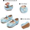imageGINFIVE Toddler Girls Dress Shoes Little Girls Mary Janes Ballerina Flats Shoes ToddlerGn29blue
