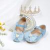 imageGINFIVE Toddler Girls Dress Shoes Little Girls Mary Janes Ballerina Flats Shoes ToddlerGn29blue