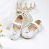 imageGINFIVE Toddler Girls Dress Shoes Little Girls Mary Janes Ballerina Flats Shoes ToddlerGn29white