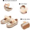 imageGINFIVE Toddler Girls Dress Shoes Little Girls Mary Janes Ballerina Flats Shoes ToddlerGn30gold