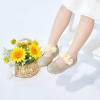 imageGINFIVE Toddler Girls Dress Shoes Little Girls Mary Janes Ballerina Flats Shoes ToddlerGn30gold