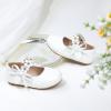 imageGINFIVE Toddler Girls Dress Shoes Little Girls Mary Janes Ballerina Flats Shoes ToddlerGn31white