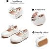 imageGINFIVE Toddler Girls Dress Shoes Little Girls Mary Janes Ballerina Flats Shoes ToddlerGn31white