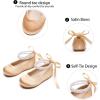 imageGINFIVE Toddler Girls Dress Shoes Little Girls Mary Janes Ballerina Flats Shoes ToddlerGn34  Gold