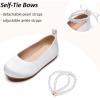 imageGINFIVE Toddler Girls Dress Shoes Little Girls Mary Janes Ballerina Flats Shoes ToddlerGn34  White