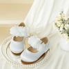 imageGINFIVE Toddler Girls Dress Shoes Little Girls Mary Janes Ballerina Flats Shoes ToddlerGn35  White