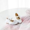 imageGINFIVE Toddler Girls Dress Shoes Little Girls Mary Janes Ballerina Flats Shoes ToddlerGn36white