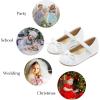imageGINFIVE Toddler Girls Dress Shoes Mary Janes Ballerina Flats for Girls Shoes ToddlerGf22 White