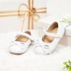 imageGINFIVE Toddler Girls Dress Shoes Mary Janes Ballerina Flats for Girls Shoes ToddlerGf22 White