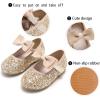 imageGINFIVE Toddler Girls Dress Shoes Mary Janes Ballerina Flats for Girls Shoes ToddlerGf381 Gold