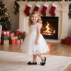 imageGINFIVE Toddler Girls Dress Shoes Mary Janes Ballerina Flats for Girls Shoes ToddlerGf389black