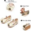 imageGINFIVE Toddler Girls Dress Shoes Mary Janes Ballerina Flats for Girls Shoes ToddlerGf389gold