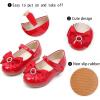 imageGINFIVE Toddler Girls Dress Shoes Mary Janes Ballerina Flats for Girls Shoes ToddlerGf389red